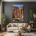 Al Deir Das Kloster In Petra Jordanien