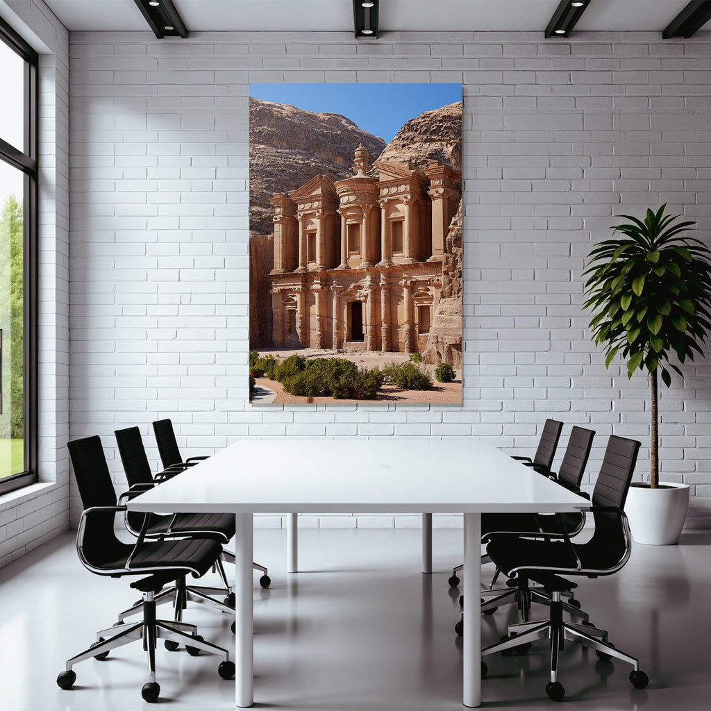 Al Deir Das Kloster In Petra Jordanien