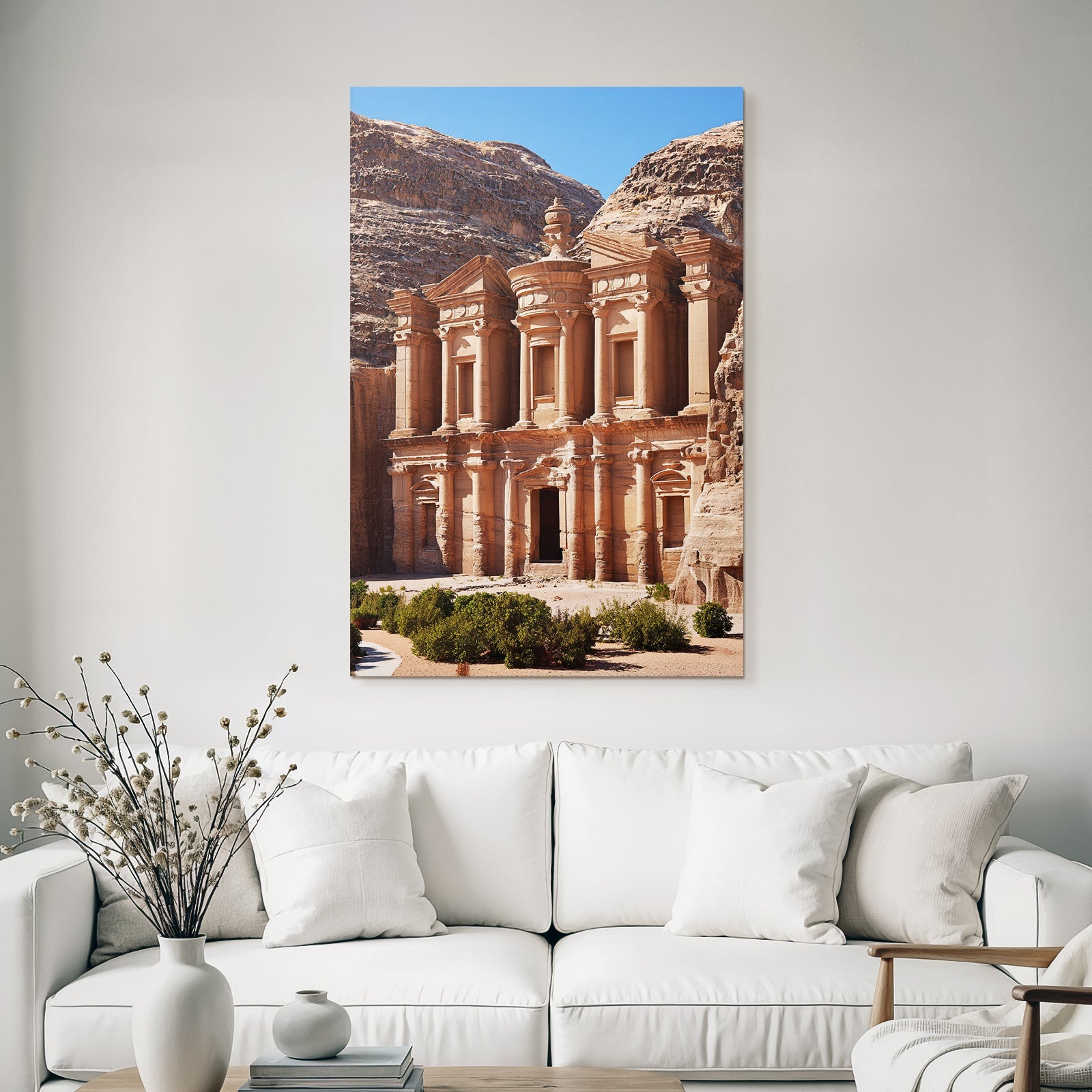 Al Deir Das Kloster In Petra Jordanien