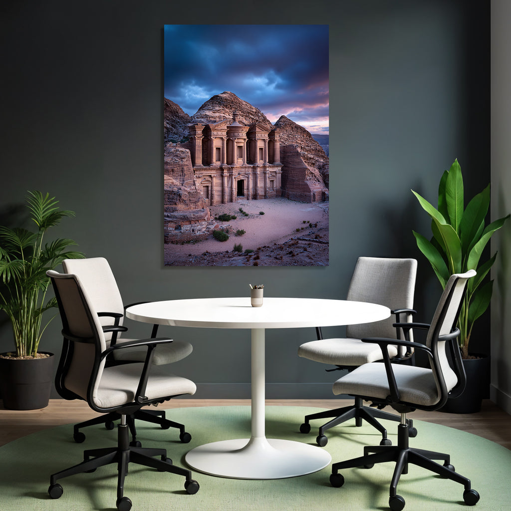 Das Kloster Al Deir In Petra Jordanien