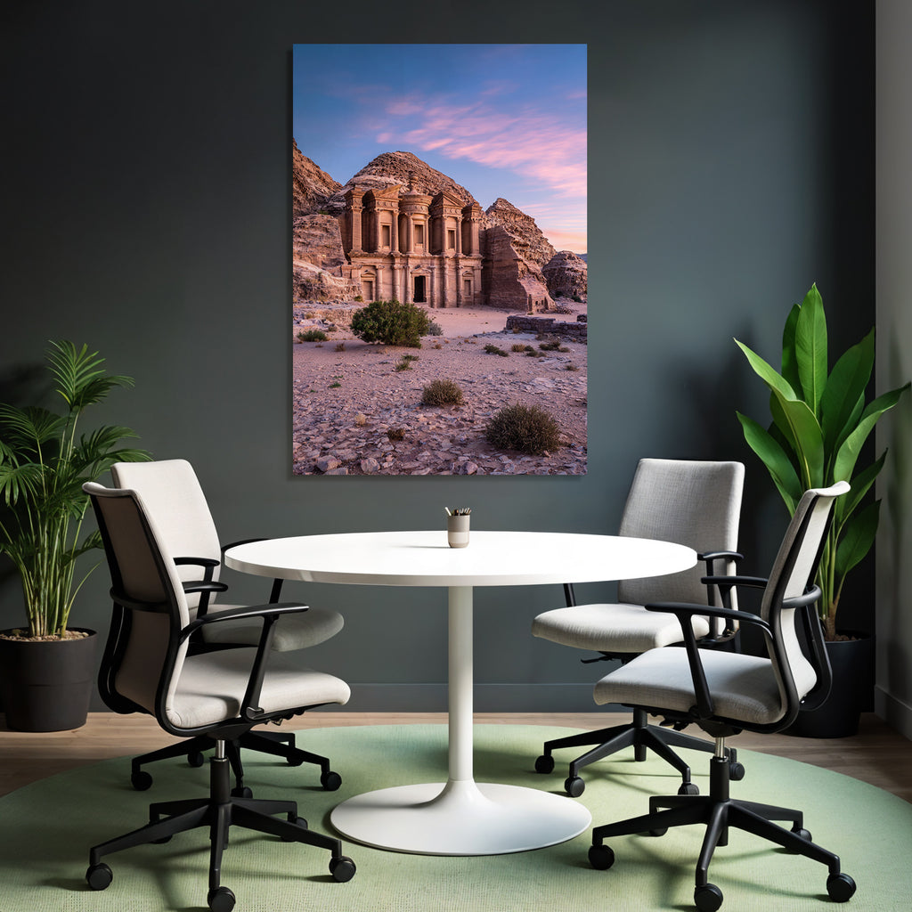 Das Kloster AlDeir In Petra Jordanien