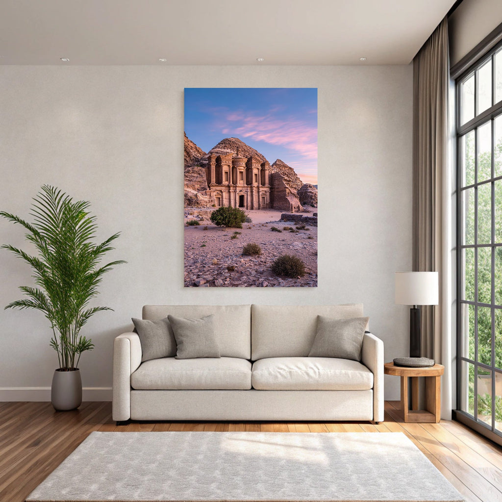 Das Kloster AlDeir In Petra Jordanien