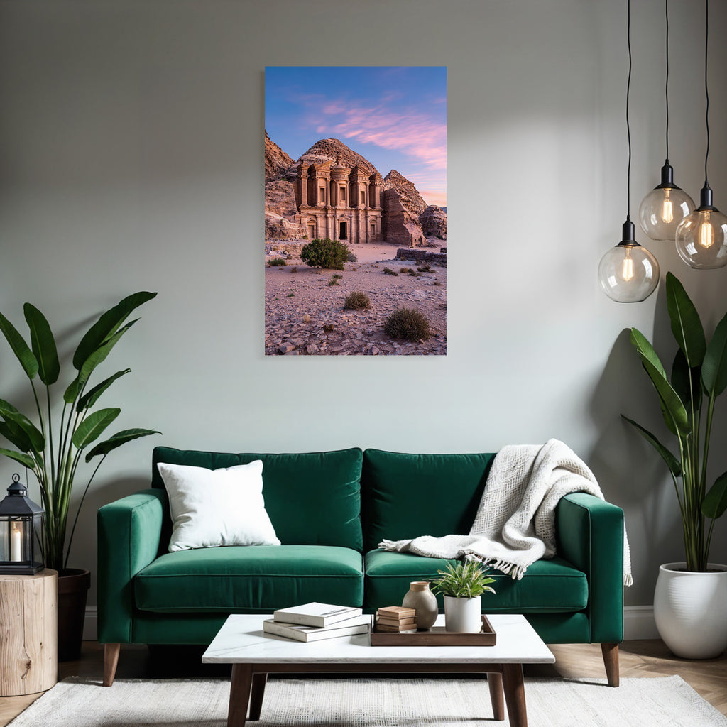 Das Kloster AlDeir In Petra Jordanien