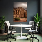 Felsentempel In Petra Jordanien
