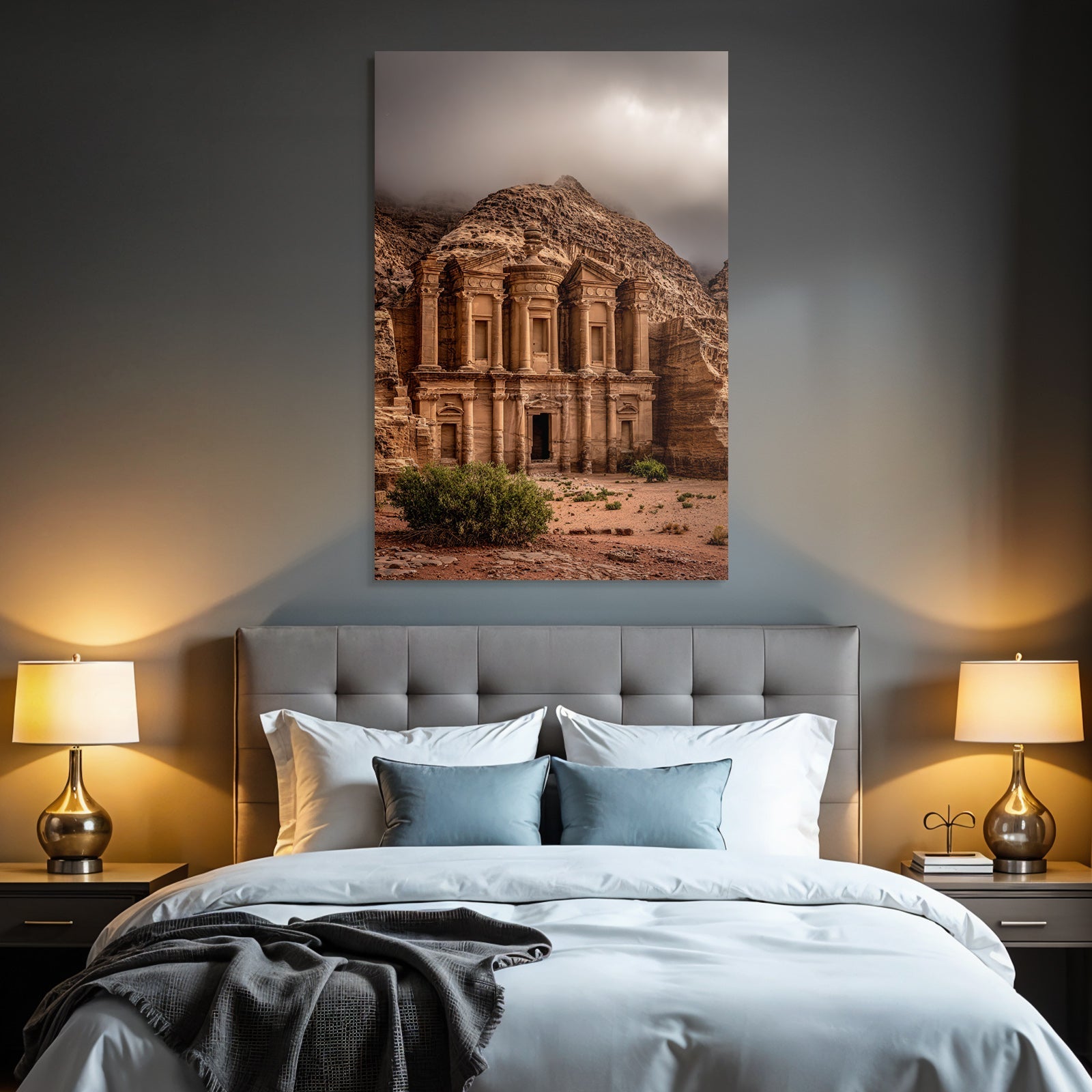 Felsentempel In Petra Jordanien