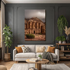 Felsentempel In Petra Jordanien