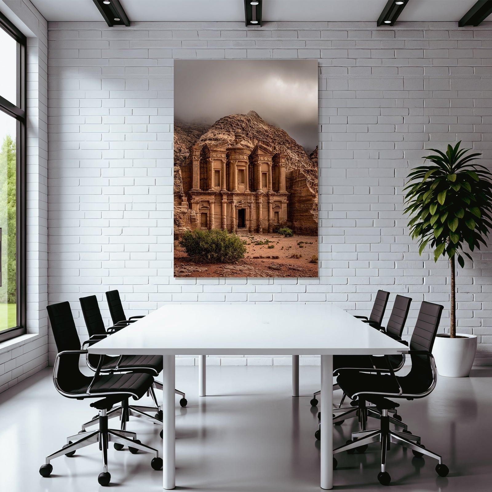 Felsentempel In Petra Jordanien