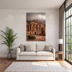 Felsentempel In Petra Jordanien