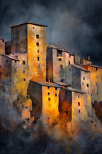 Historisches Häuserdorf Im Goldenen Abendlicht | UNESCO Weltkulturerbe | Laender und Reisen