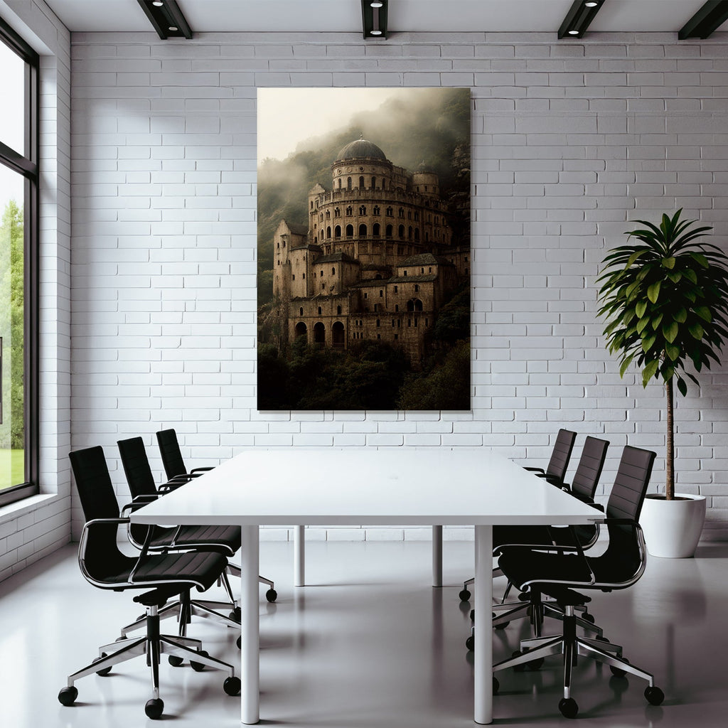 Nebelschloss In Den Bergen