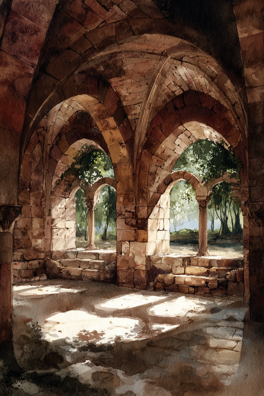 Ruinenkloster Mit Lichtdurchfluteten Bögen | UNESCO Weltkulturerbe | Laender und Reisen