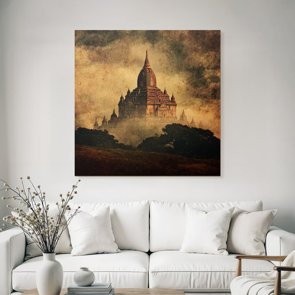 Old Temple in the Mist