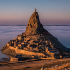 Dramatische Landschaft Mit Felsformation Und Dorf Unter Sonnenaufgang | UNESCO Weltkulturerbe | Laender und Reisen