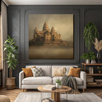 Ethereale Tempelarchitektur Im Vintage Stil