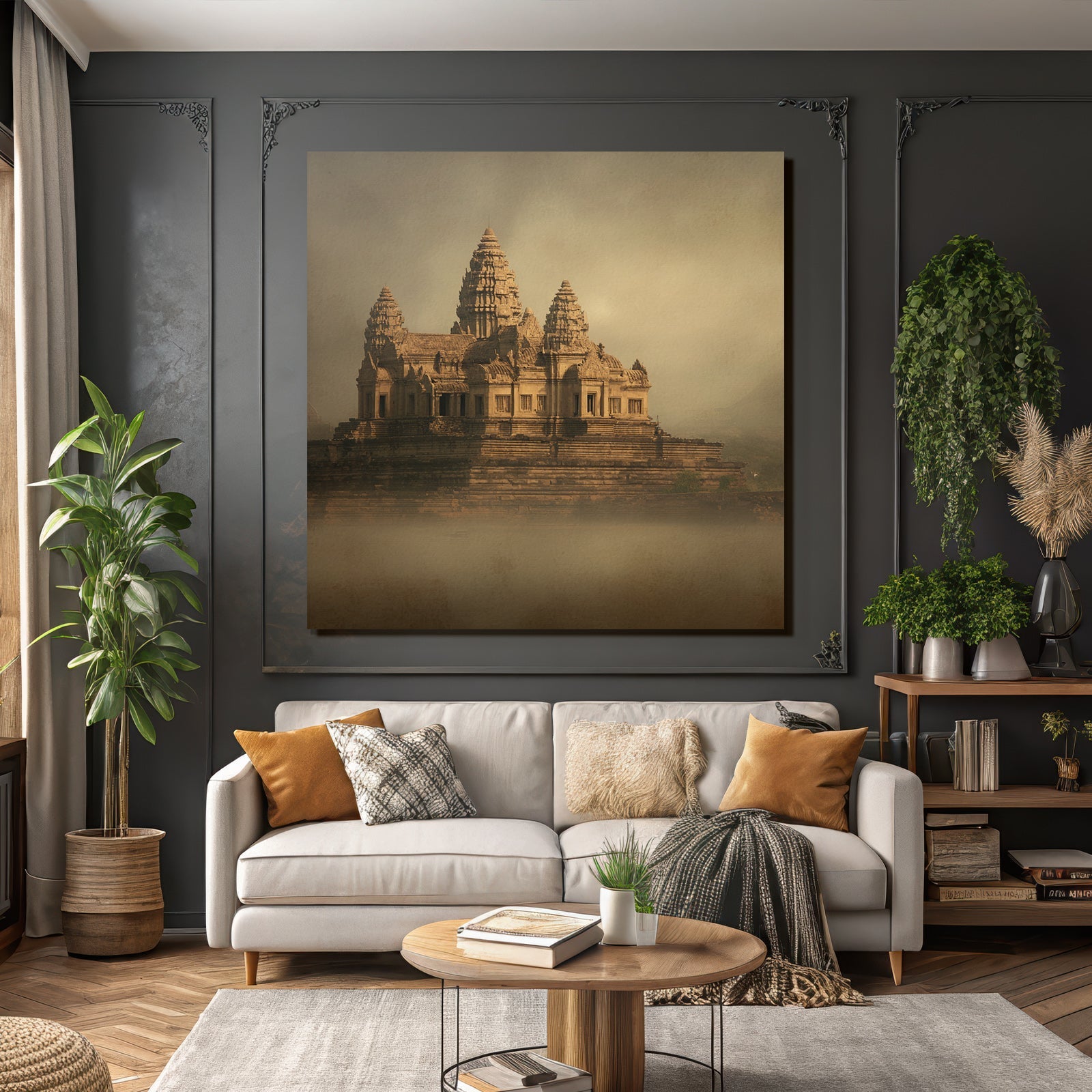 Ethereale Tempelarchitektur Im Vintage Stil