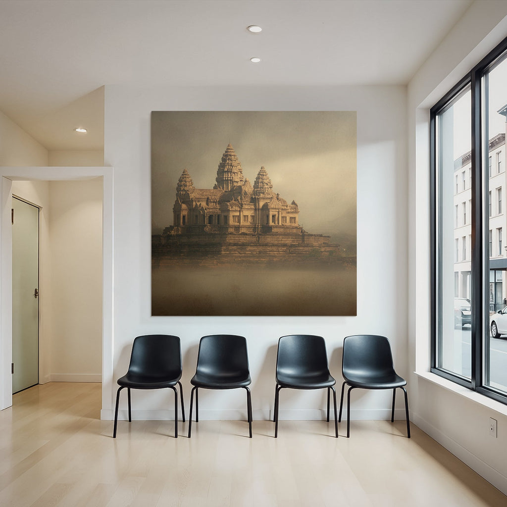 Ethereale Tempelarchitektur Im Vintage Stil