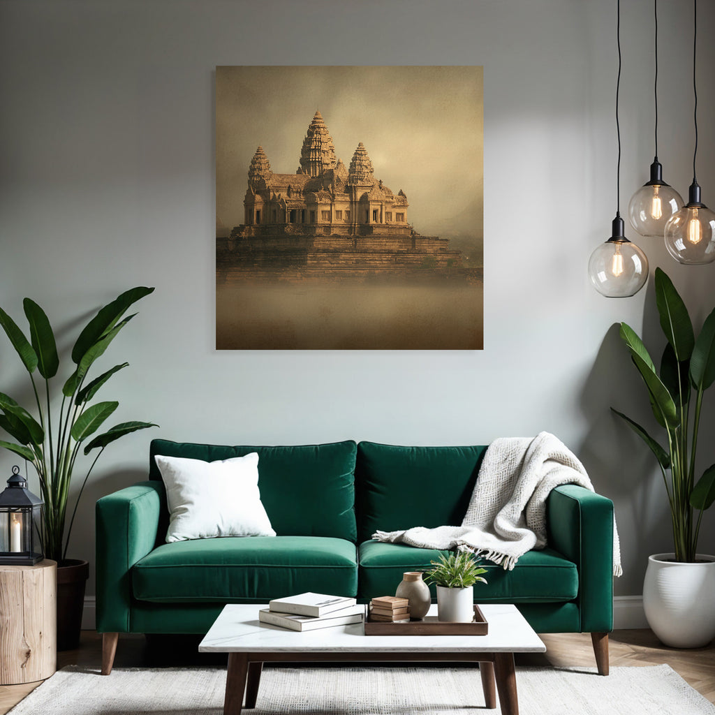 Ethereale Tempelarchitektur Im Vintage Stil