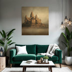 Ethereale Tempelarchitektur Im Vintage Stil