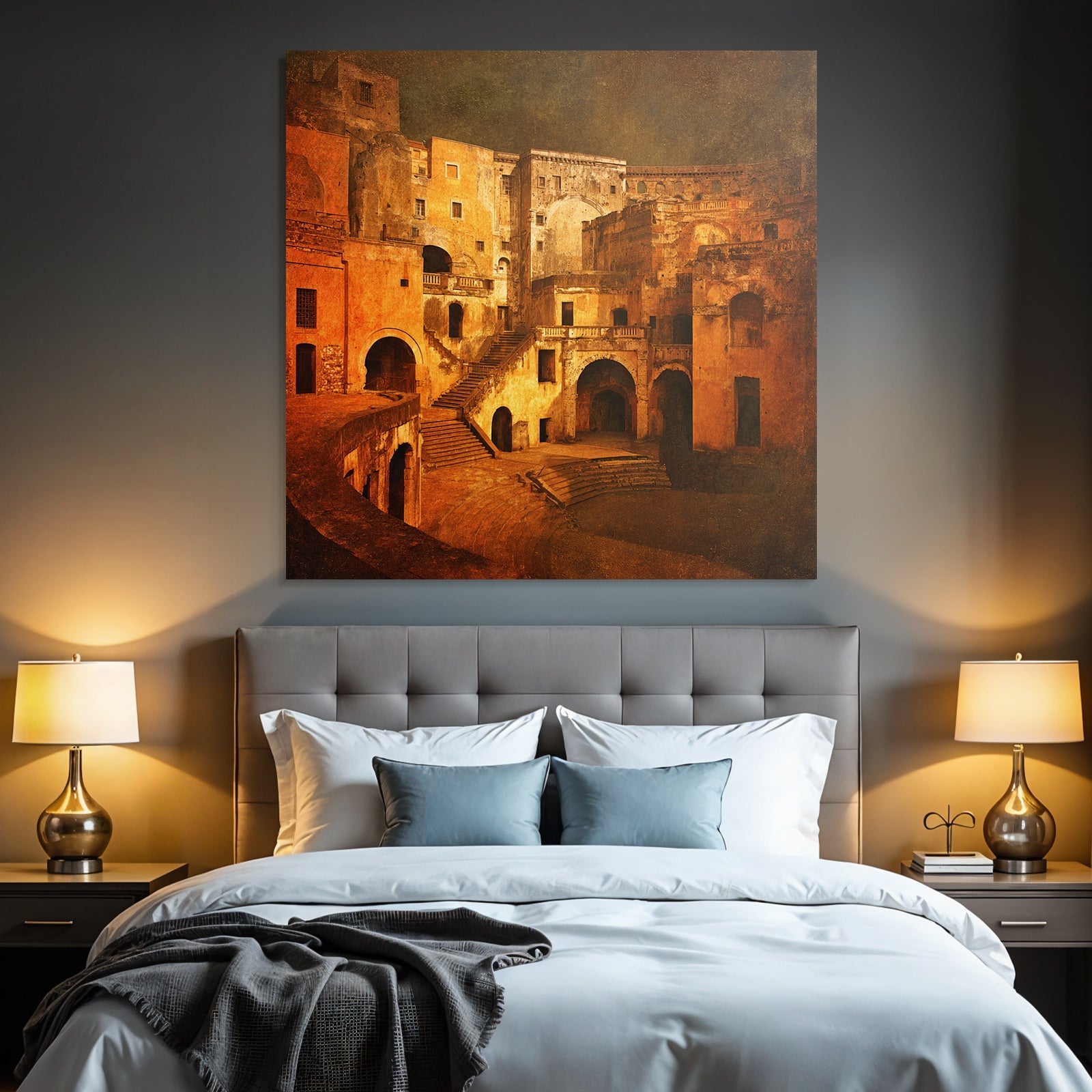 Historische Ruine Mit Treppen Und Bogen
