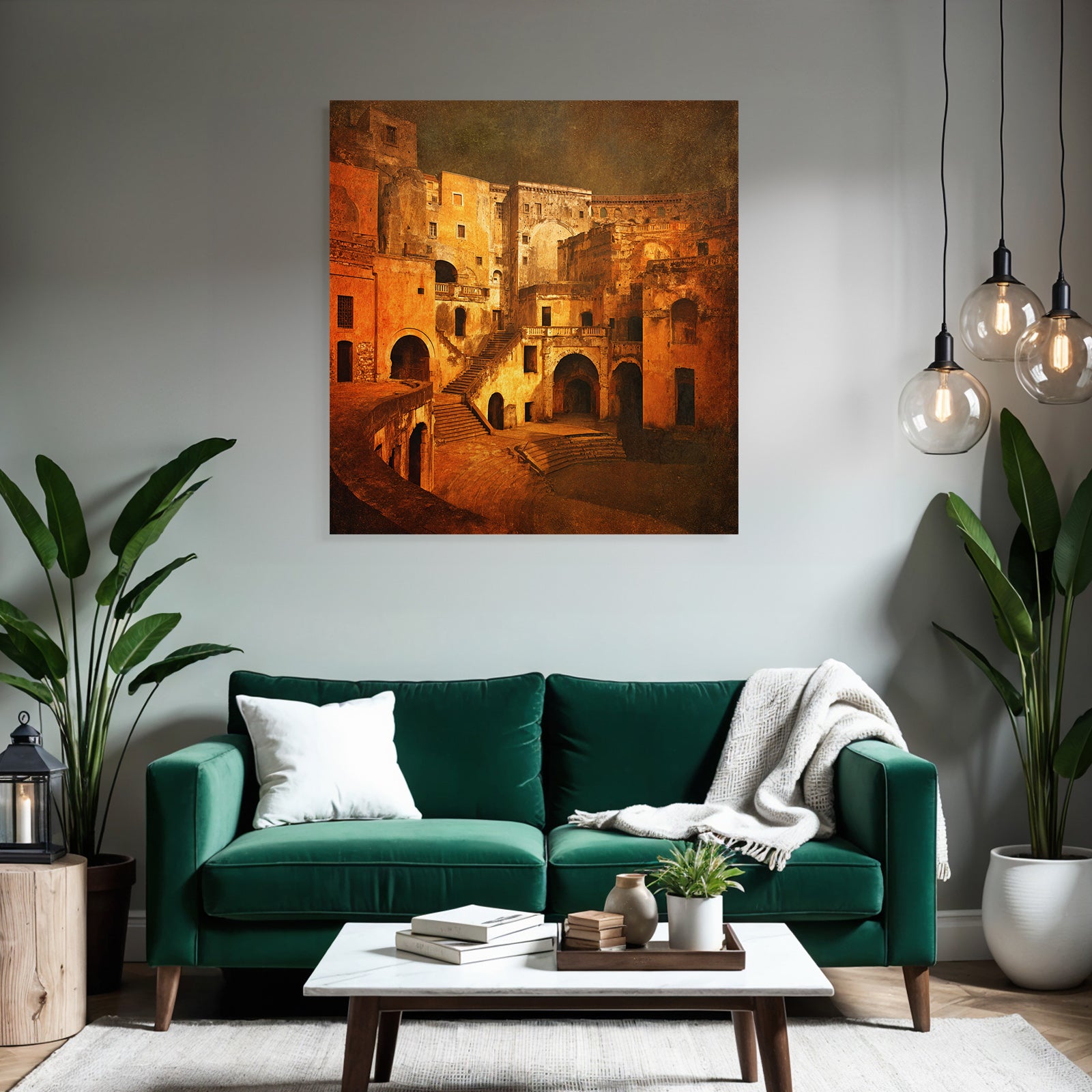 Historische Ruine Mit Treppen Und Bogen
