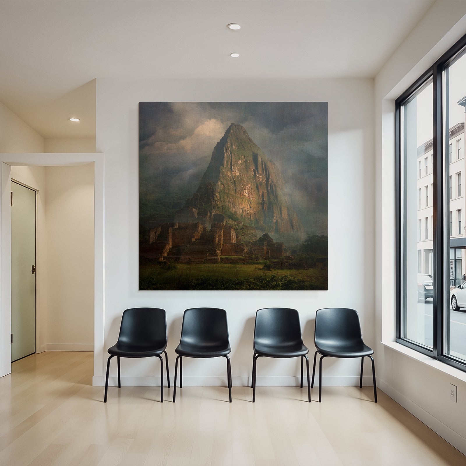 Mystische Berglandschaft Mit Alten Steinruinen