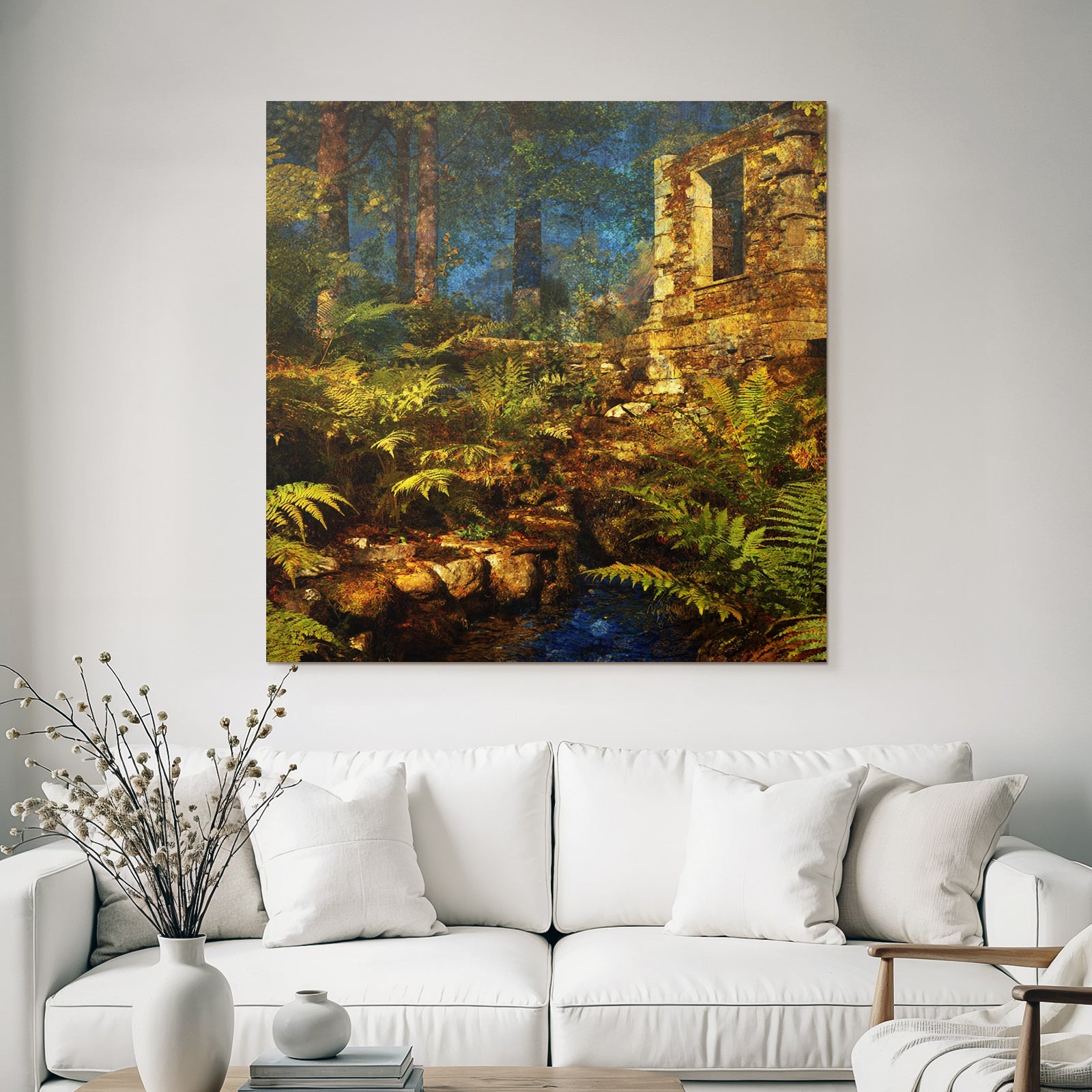 Ruine Am Friedlichen Waldbach