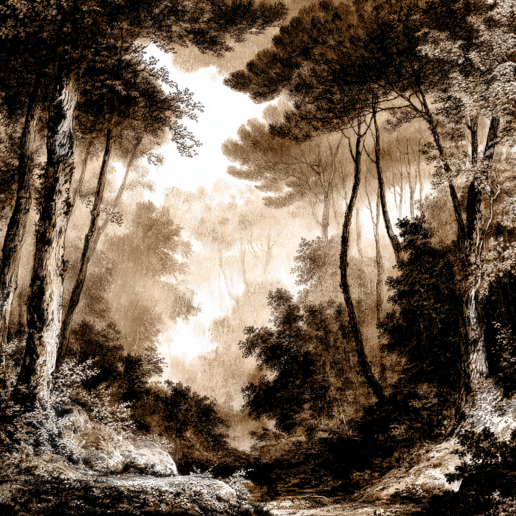Vernebelter Sepia Wald | UNESCO Weltkulturerbe | Laender und Reisen