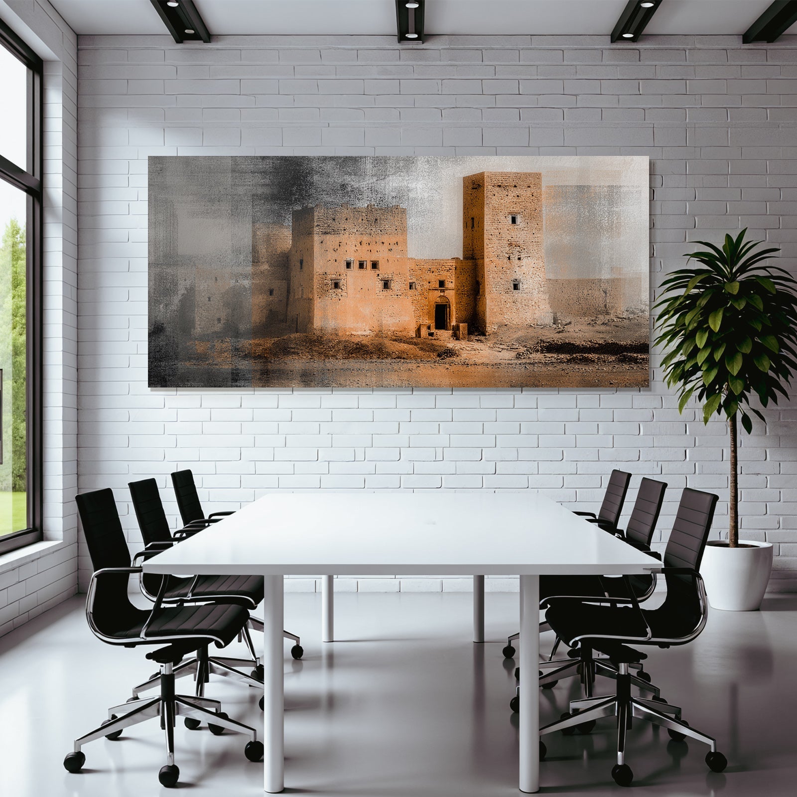 Alte Steinburg Mit Hohen Maürn Und Türmen