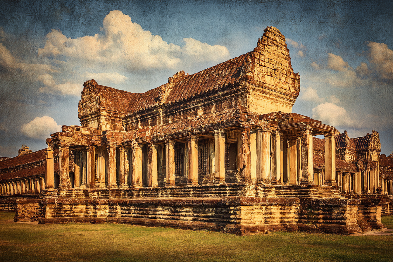 Antiker Asiatischer Tempel | UNESCO Weltkulturerbe | Laender und Reisen