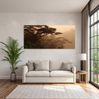 Dense Misty Jungle In Warm Morning Light