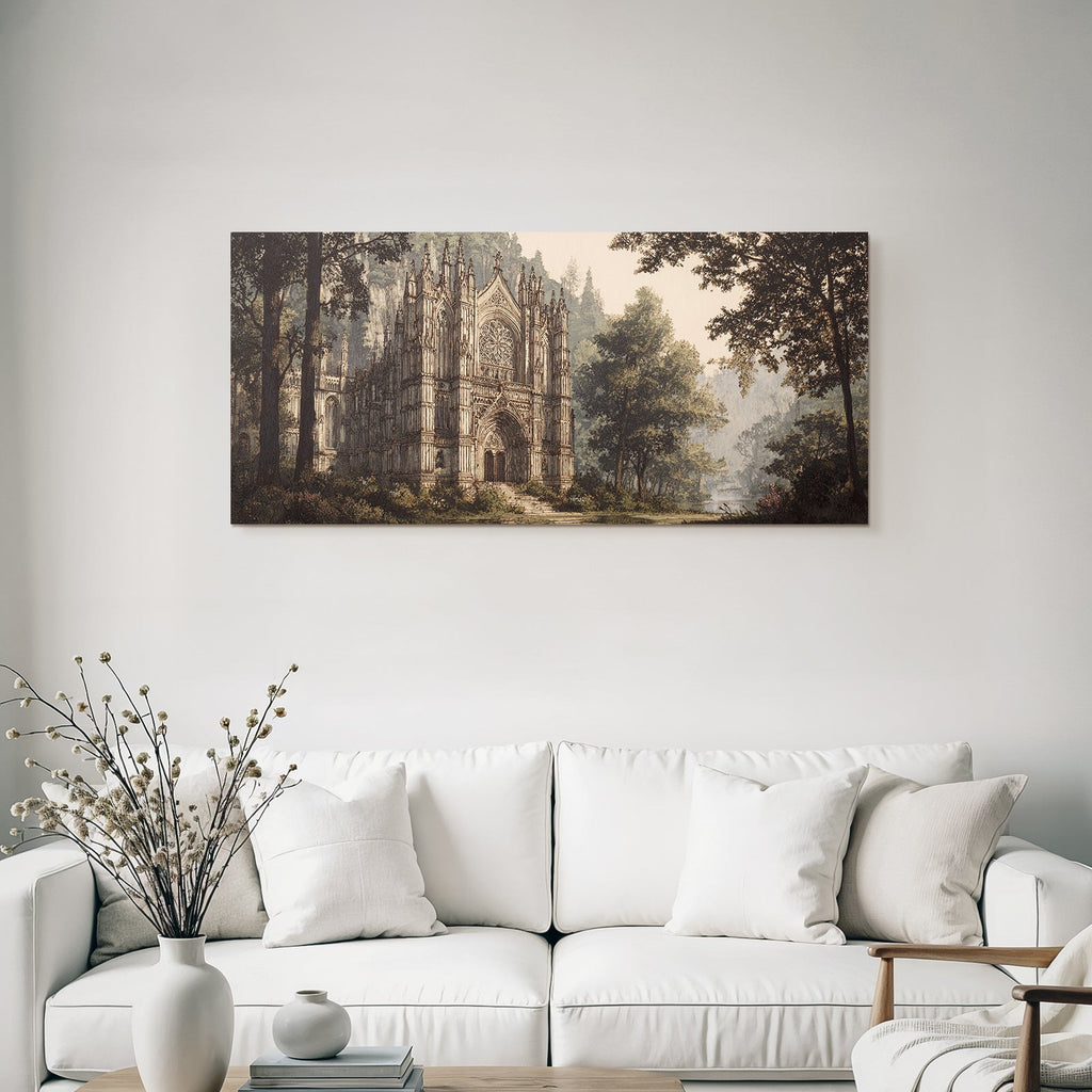 Gothische Kathedrale Im Wald