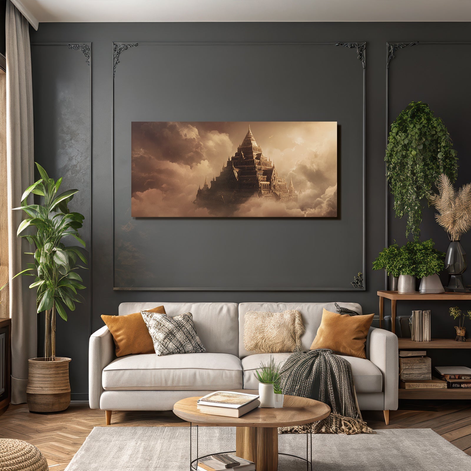 Himmlischer Tempel Uber Den Wolken