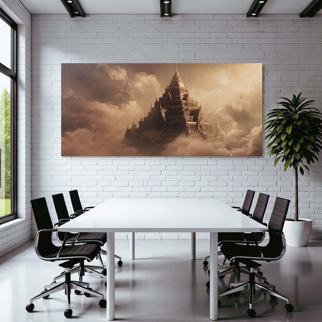 Himmlischer Tempel Uber Den Wolken