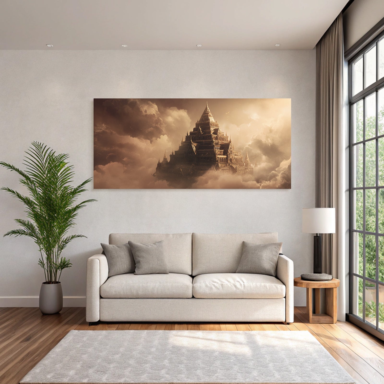 Himmlischer Tempel Uber Den Wolken