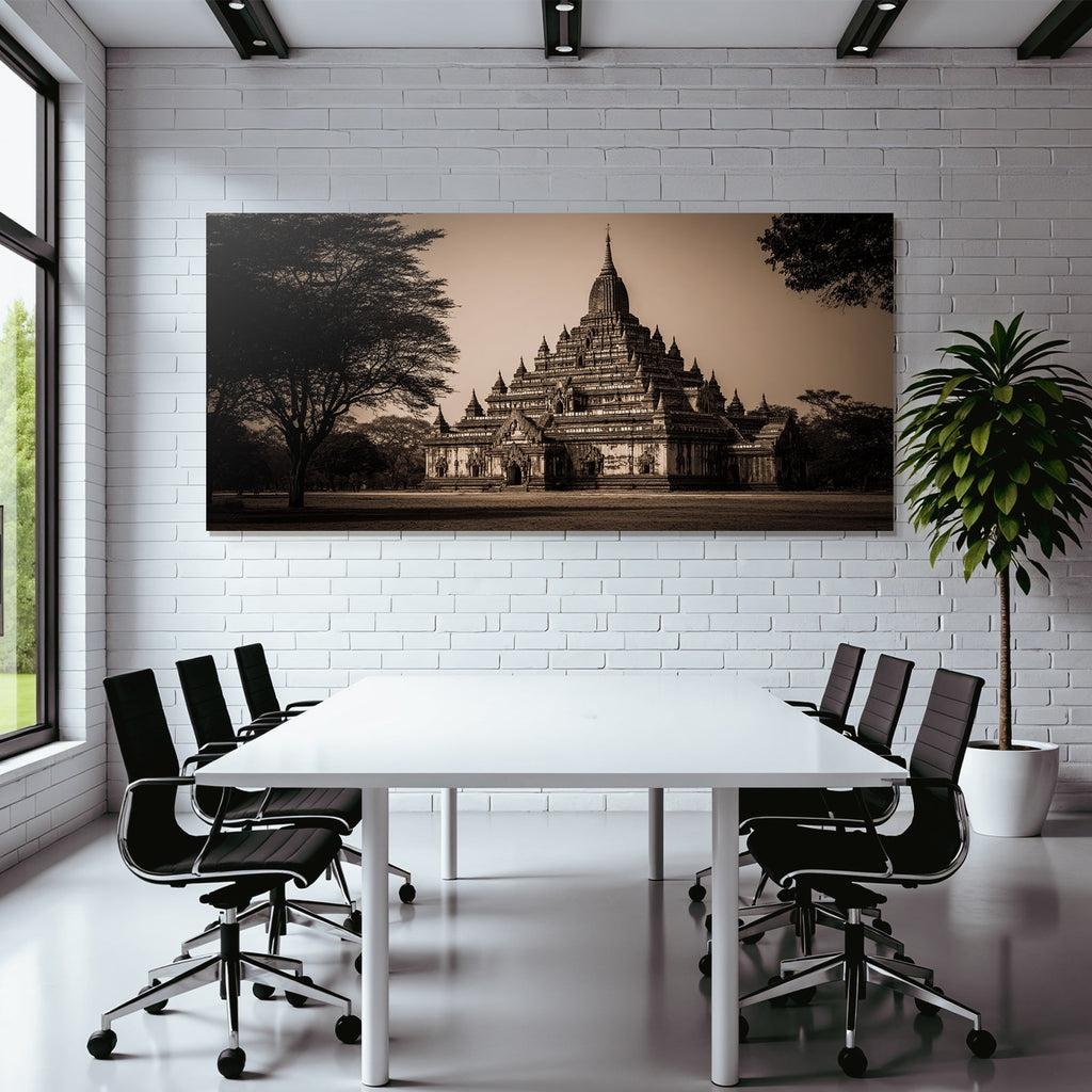 Historische Pagode Im Sepiaton