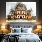 Historisches Kuppelgrabmal Mit Aquarelleffekt