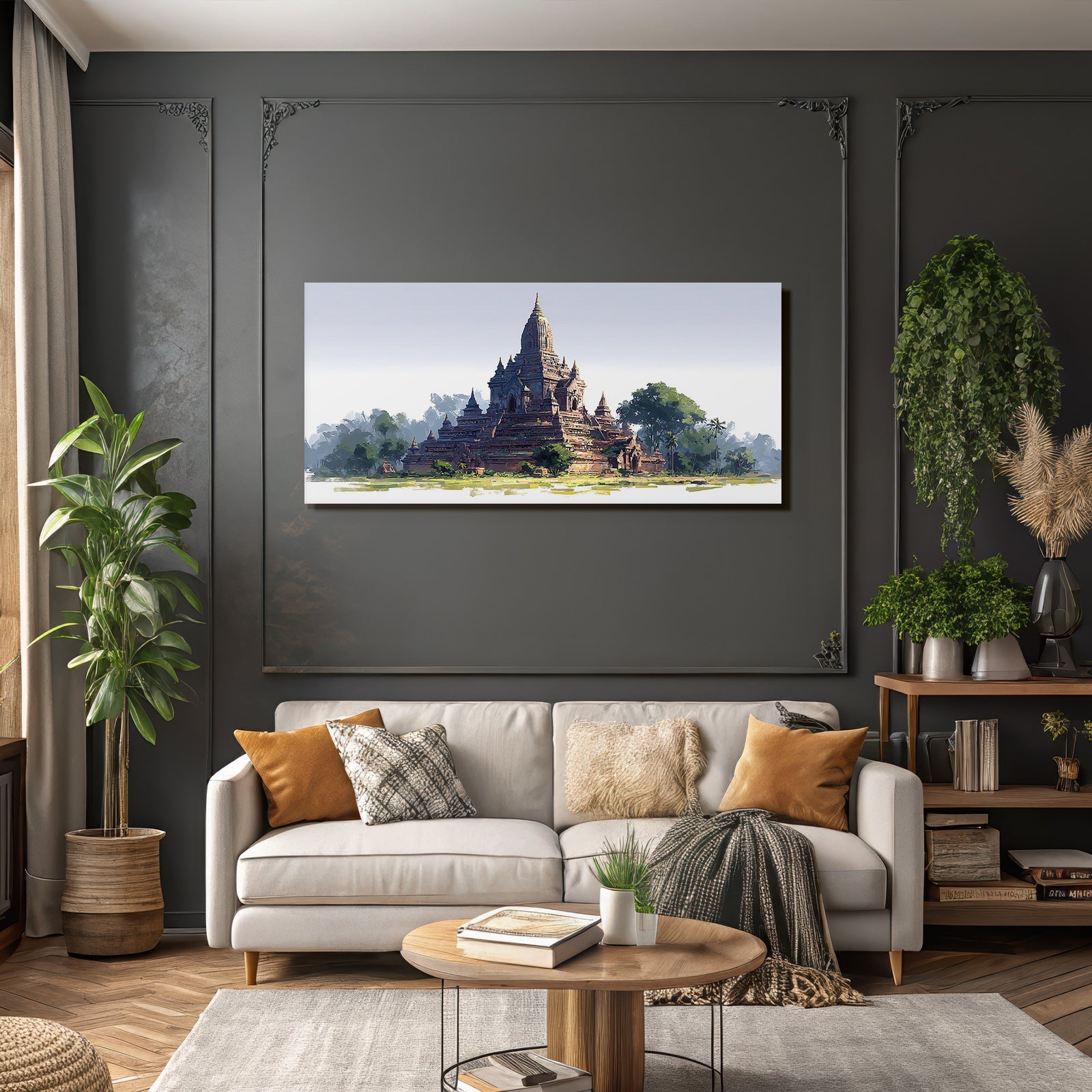 Mystischer Tempel Im Grünen