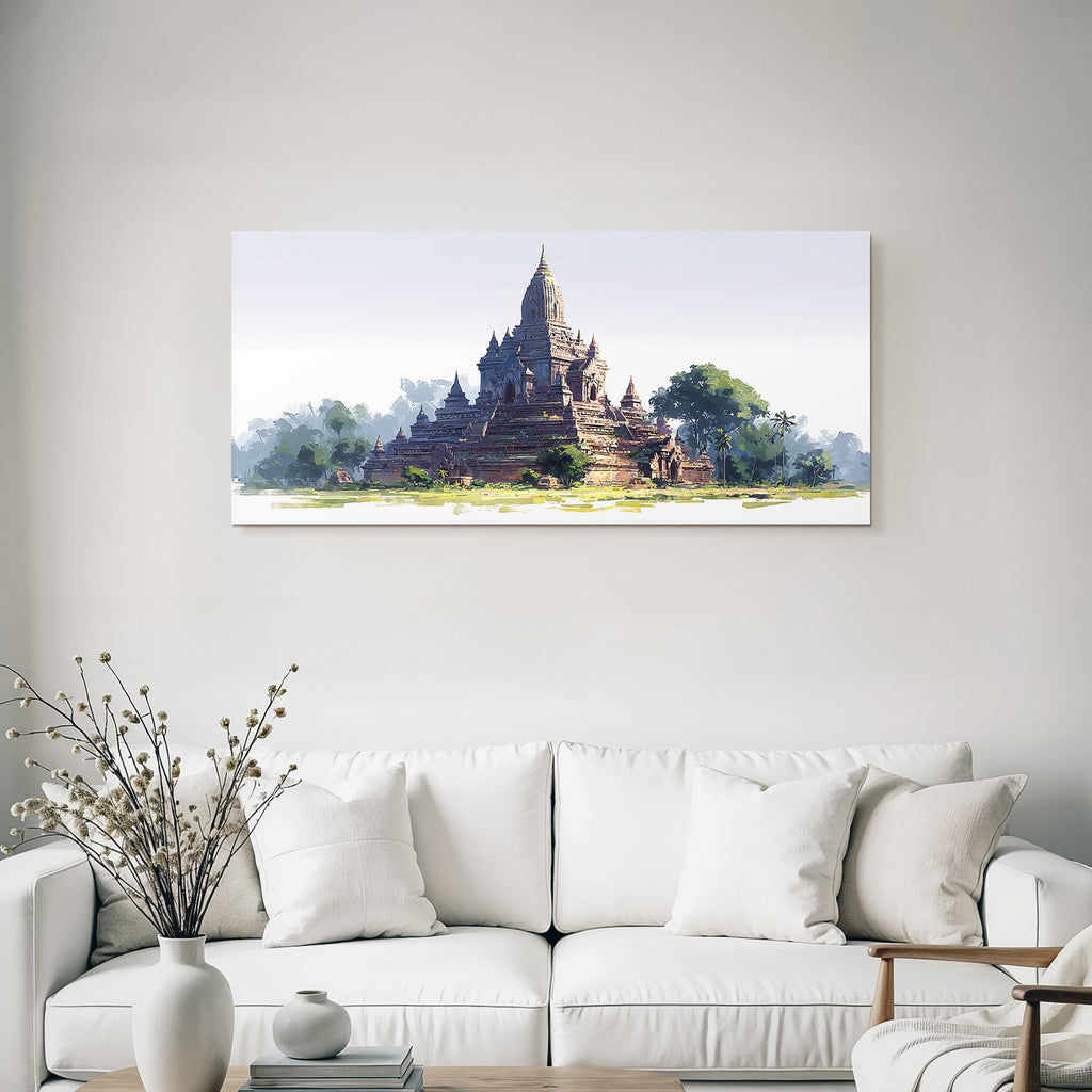 Mystischer Tempel Im Grünen
