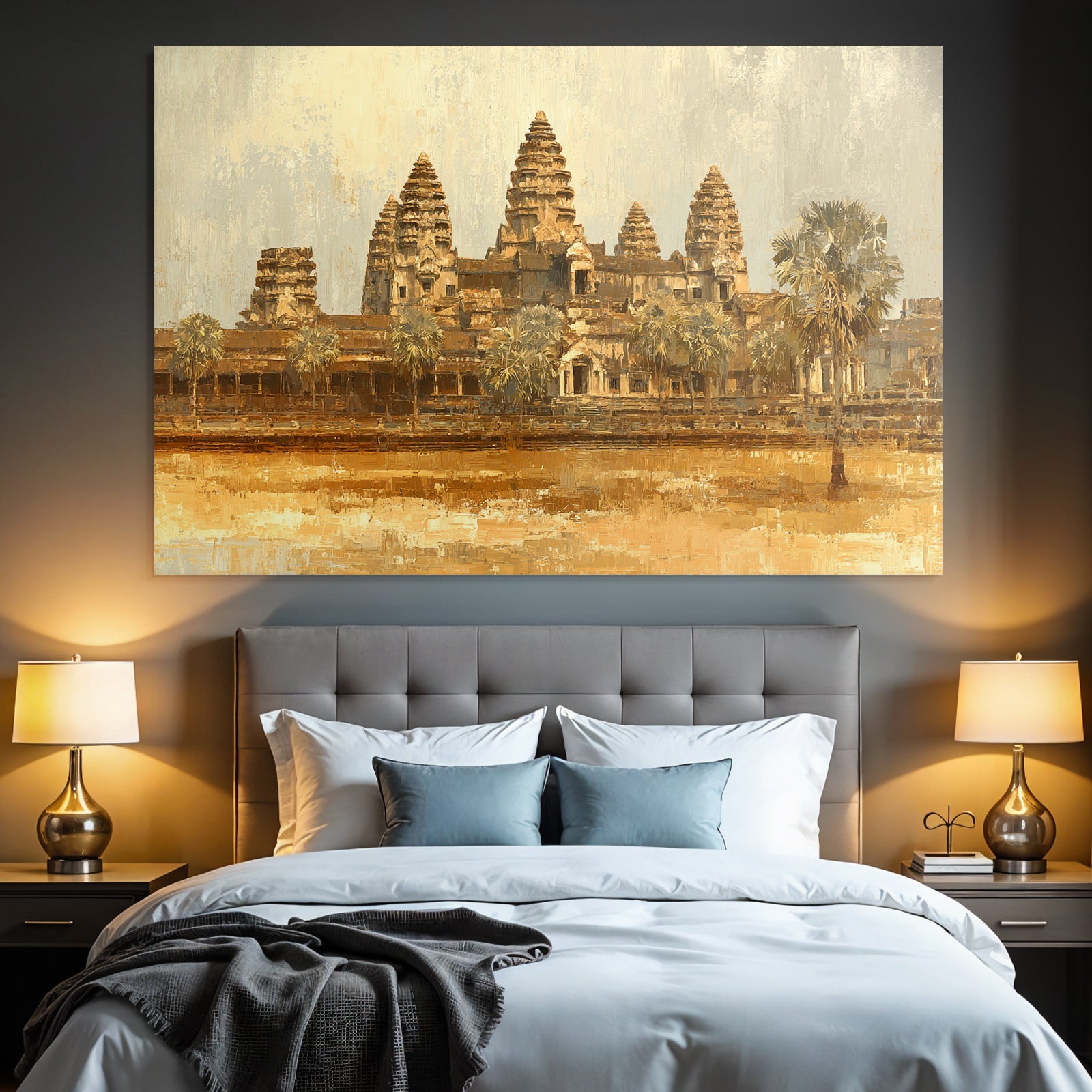 Stilisierte Abstrakte Darstellung Von Angkor Wat