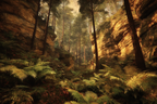 Waldschlucht Mit Moosbewachsenen Felsen Und Grünen Farnen | UNESCO Weltkulturerbe | Laender und Reisen