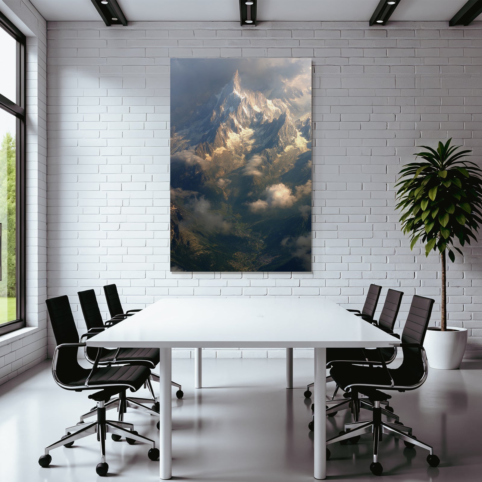 Berge Und Panoramen Atemberaubende Berglandschaft Mit Schneebedeckten Gipfeln