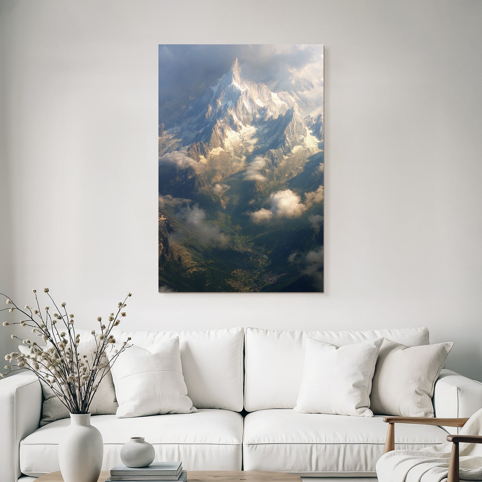 Berge Und Panoramen Atemberaubende Berglandschaft Mit Schneebedeckten Gipfeln
