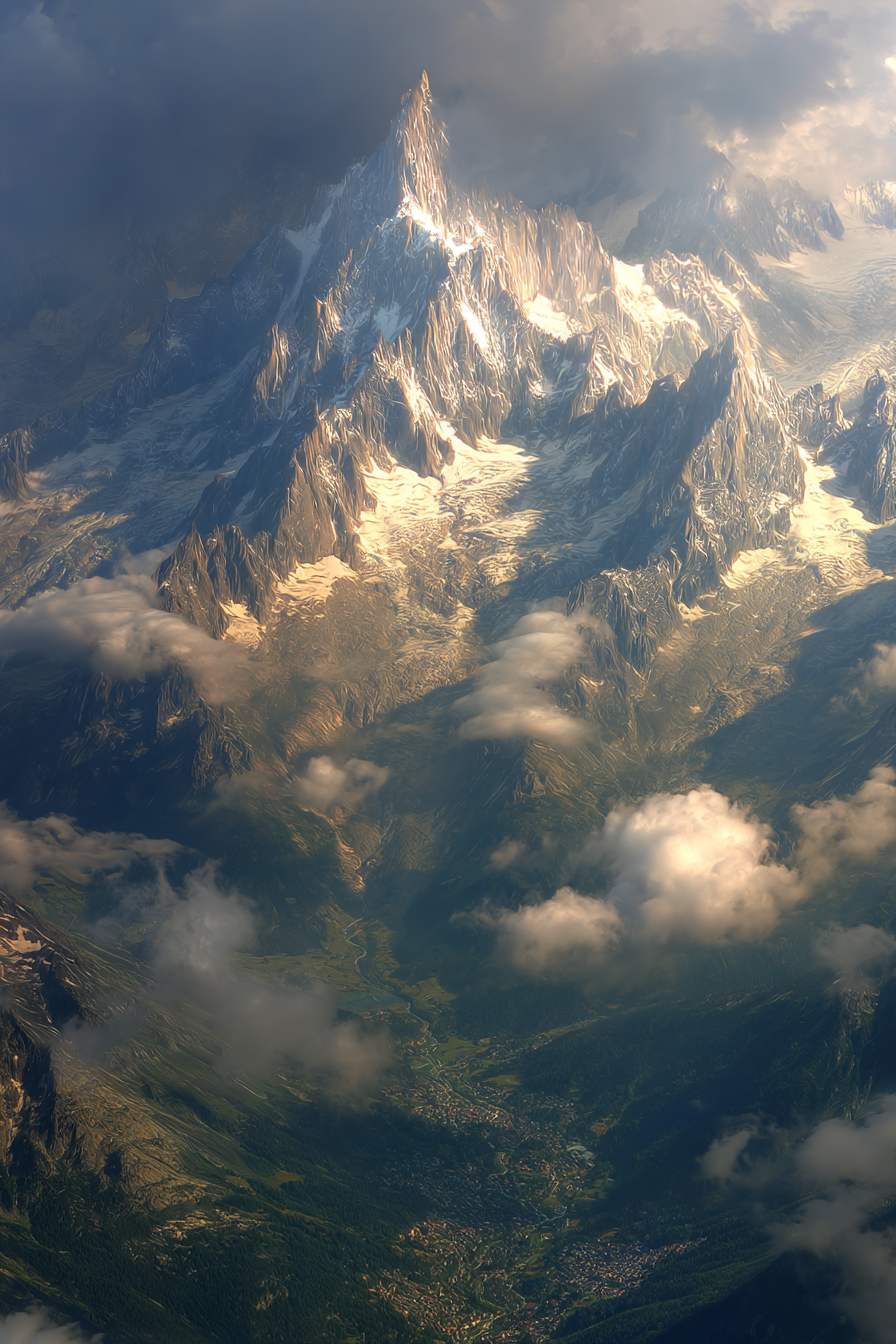 Berge Und Panoramen Atemberaubende Berglandschaft Mit Schneebedeckten Gipfeln | Berge und Panoramen | Landschaften
