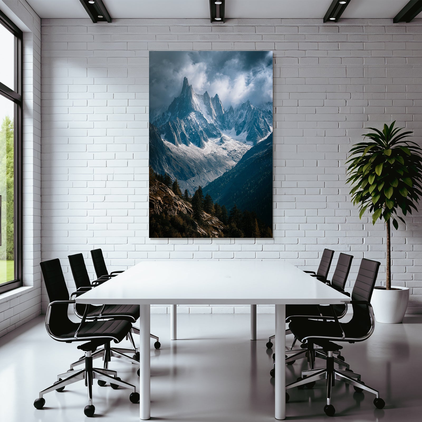 Berge Und Panoramen Dramatische Berglandschaft Jagged Peaks Schneebedeckt Wolkenreich