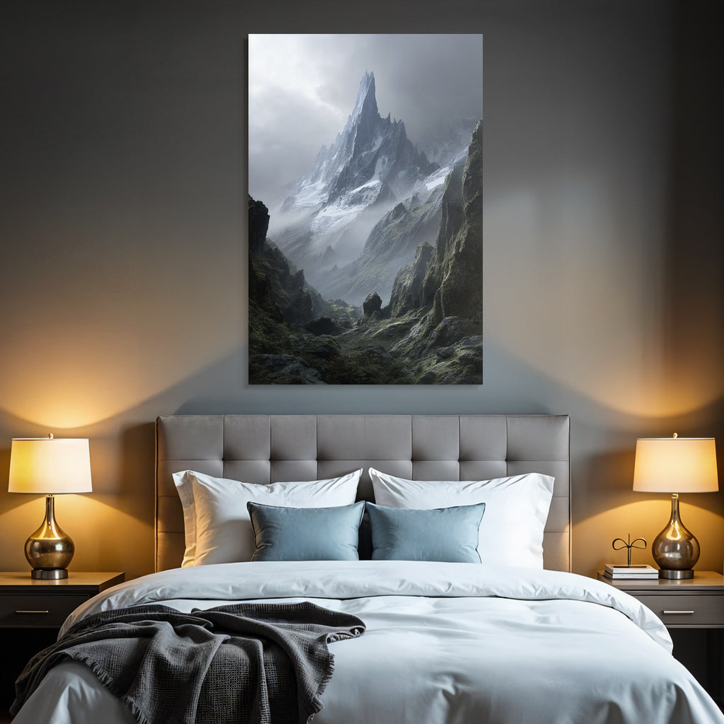 Berge Und Panoramen Dramatische Berglandschaft Mystisch Und Furcht Einflossend