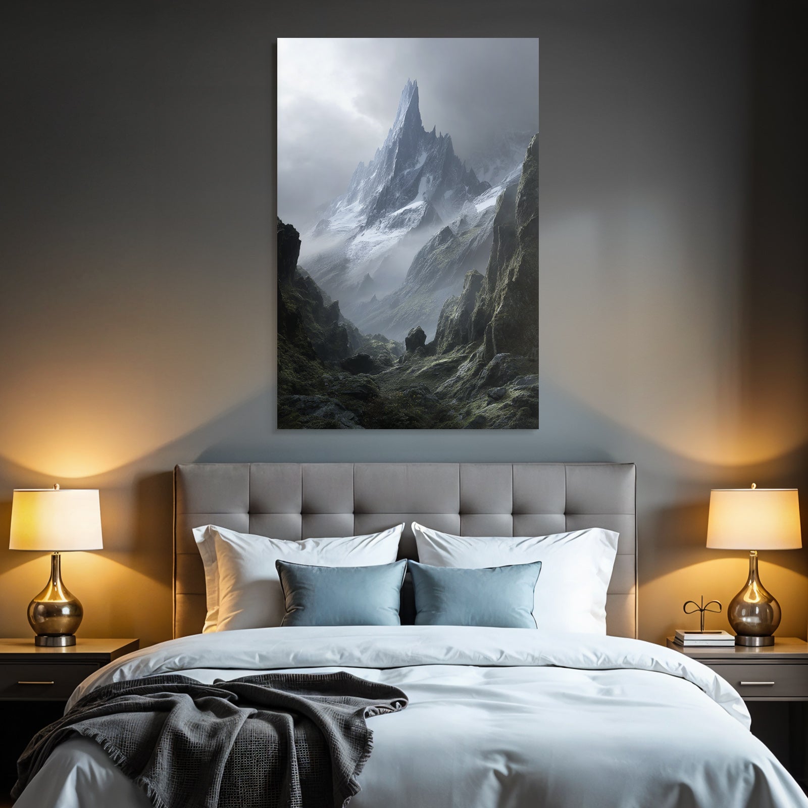 Berge Und Panoramen Dramatische Berglandschaft Mystisch Und Furcht Einflossend