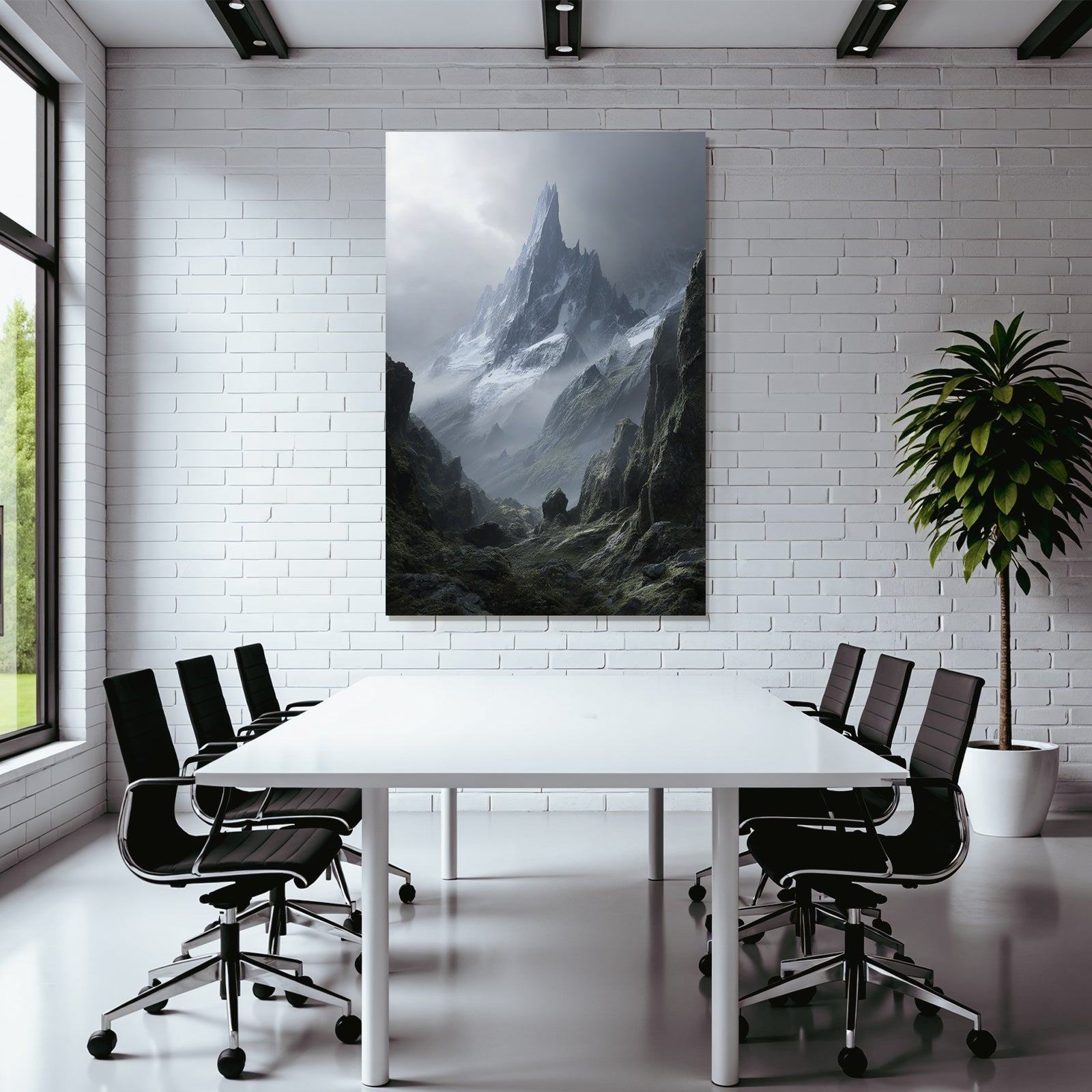 Berge Und Panoramen Dramatische Berglandschaft Mystisch Und Furcht Einflossend