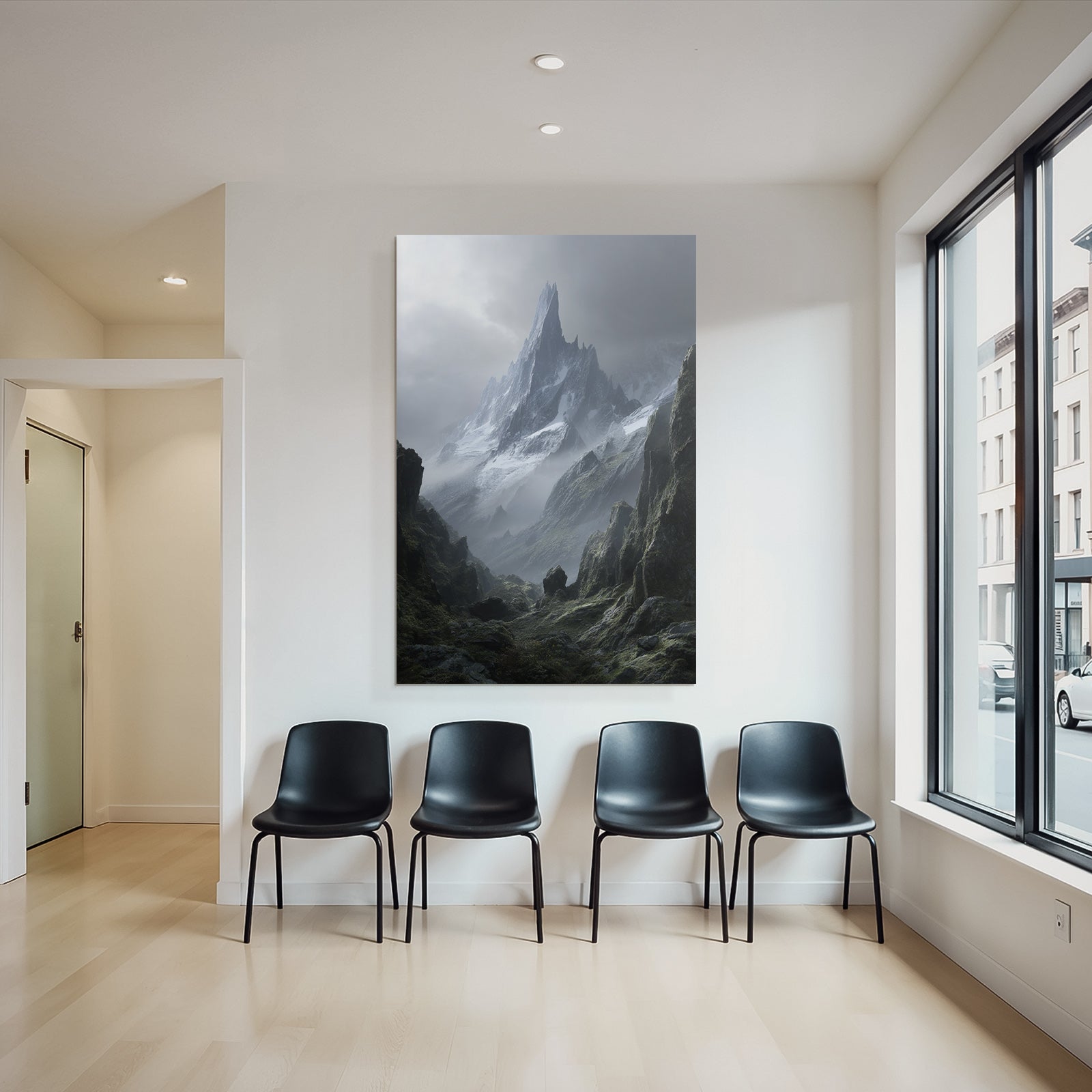 Berge Und Panoramen Dramatische Berglandschaft Mystisch Und Furcht Einflossend