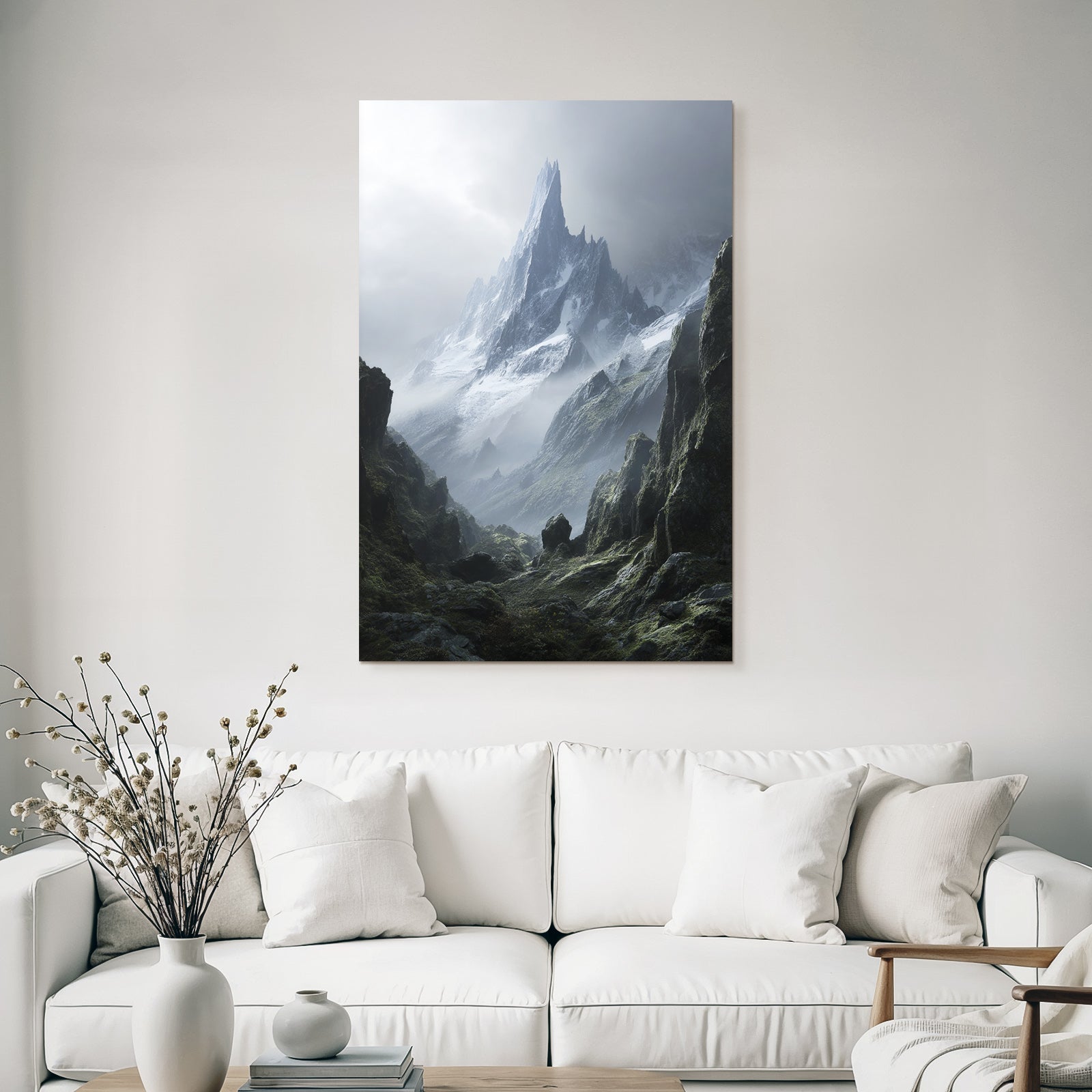 Berge Und Panoramen Dramatische Berglandschaft Mystisch Und Furcht Einflossend