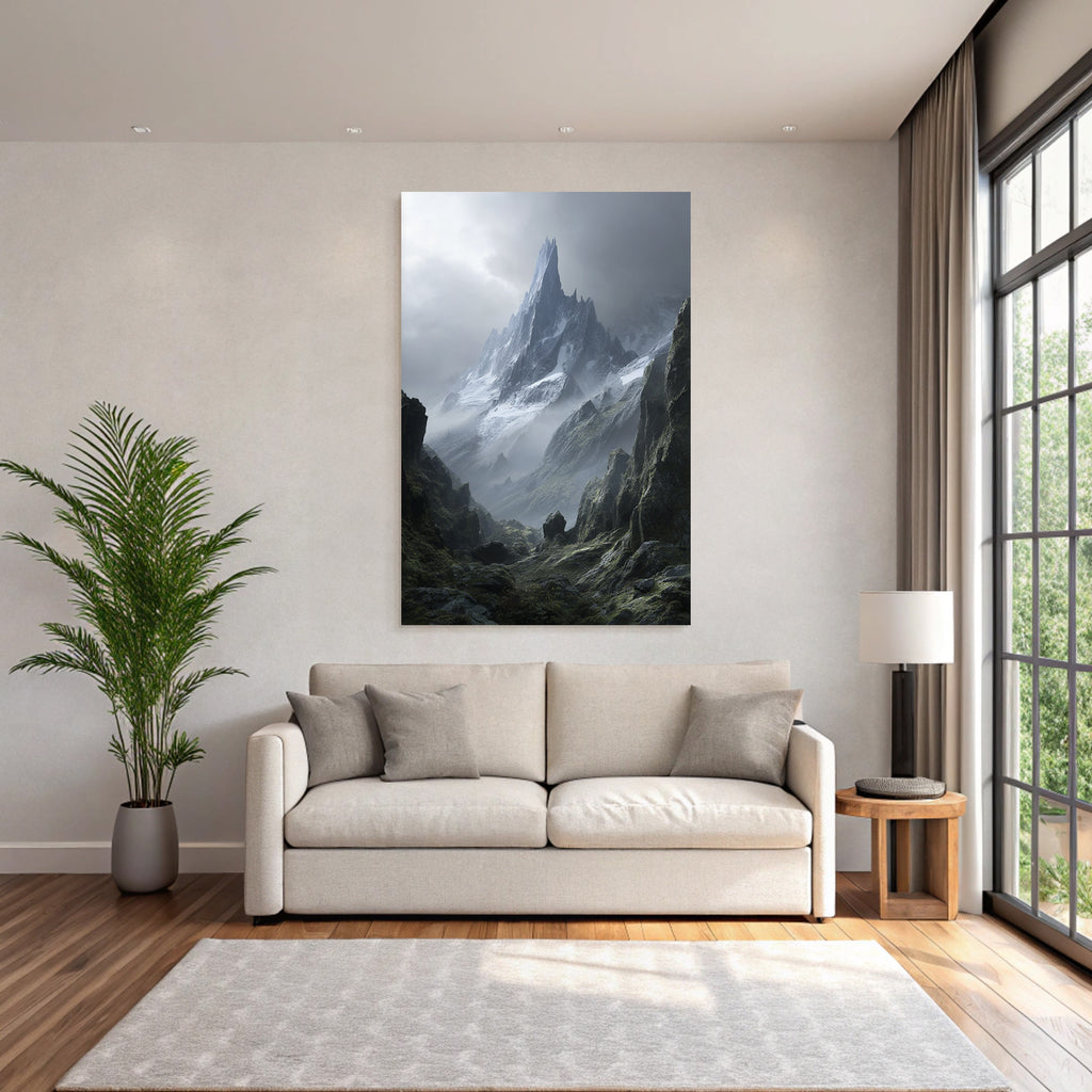 Berge Und Panoramen Dramatische Berglandschaft Mystisch Und Furcht Einflossend